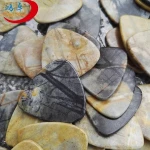 Crystal picks picasso jasper custom shape stones guitar