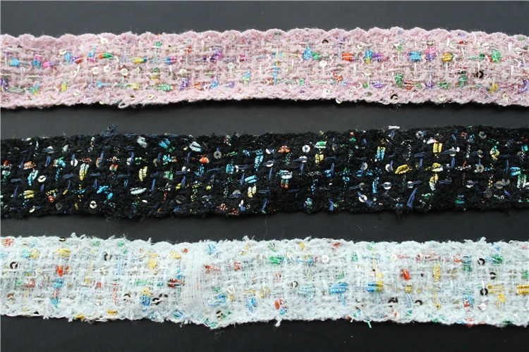 custom 35mm elastic weave garment jacquard ribbon for decoration