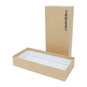 Custom Cardboard Gift Box with brown paper coated custom logo lid and bottom type paper box wholesale Shenzhen factory