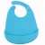 Import Custom Color silicone teething bib Waterproof Food Catcher Silicone Baby Bib silicone roll up bib from China