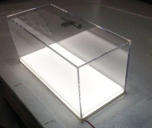 Custom Fabricated Clear Acrylic LED Light Display Case