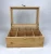 Import custom finish bamboo wooden gift box with window for tea bags from China