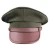Import custom green leather military airline pilot hats captain caps uniform police officer hat from China