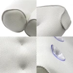 Custom Hotel Home Luxury 3D Tub SPA Bath Pillows with Suction Cups