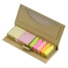 Custom Kraft Paper Cover Sticky Note Set with Ruler for school and office supply