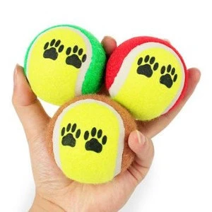 Custom Logo Printed Two Color Rubber Tennis ball