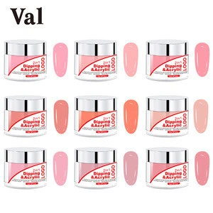 Custom Private Label 500 Colors Nail Dipping Powder 3 in 1 Perfect Color Match with Gel Polish and Nail Polish