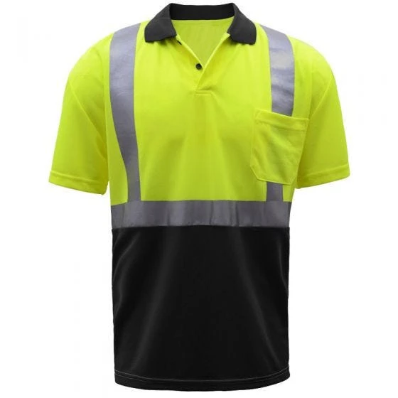 Custom Reflective Safety Clothing High Visibility Work Reflective Security Hi Vis Polo Shirt Short Sleeves By Lazib Sports