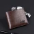 Import Custom Short PU Leather Fabric Trend Money  clip OEM classic durable Men&#x27;s Wallet from China