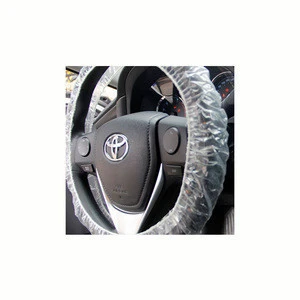 Custom size steering wheel cover ldpe