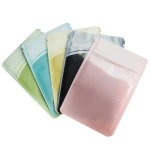 Custom Small Recyclable Eco-friendly Printed Hairpin Bags With Zipper Jewelry Plastic Bag