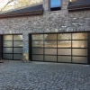 Custom Villa House Modern Design Safe Waterproof Aluminum Fire Rated Glass Exterior Garage Door