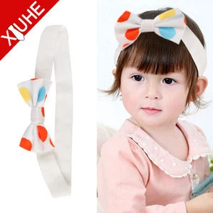 custom wholesale 100% cotton kid girl baby hair accessories