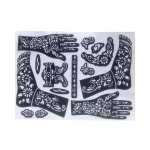 custom wholesale cheap henna sticker tattoo stencils
