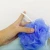 Import Customized Assorted colors Skin Exfoliating Natural flower Scrubber Loofah mesh Bath Sponge Shower Ball Pouf from China