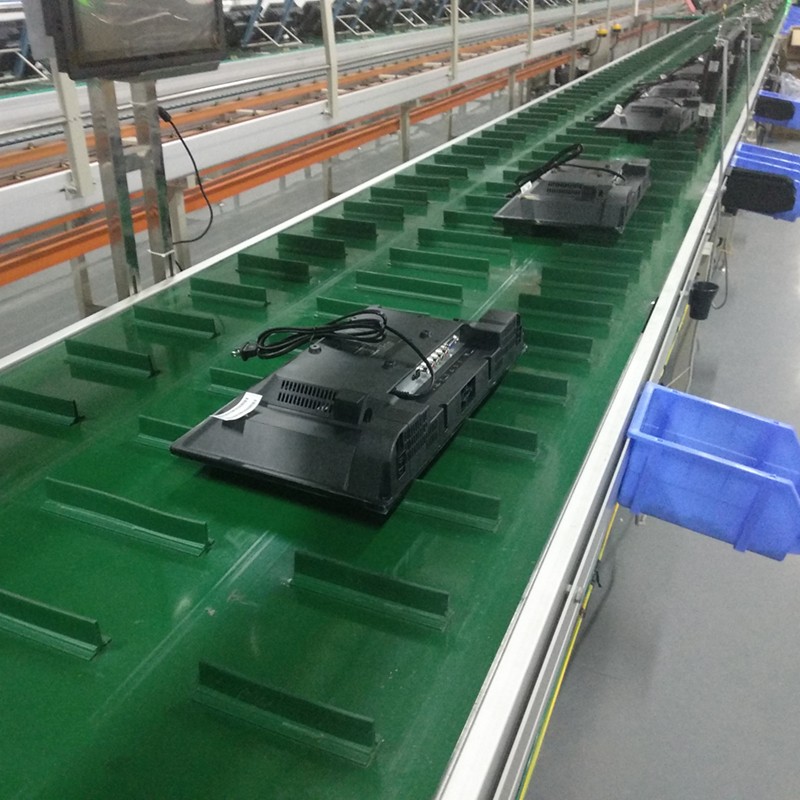 Customized Automatic TV And Mobile Phone Production Assembly Line With Electric Motor