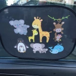 customized design static cling  car side window sunshade