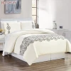 Customized design wholesale king size luxury winter home textile 4pcs comforter set bedding embroidery duvet cover
