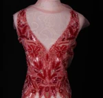 Customized hand-made Beaded embroidered wedding dress
