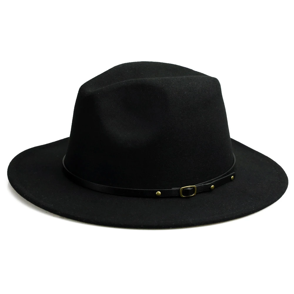 Customized wholesale multicolor classic vintage woolen cowboy Panama hat