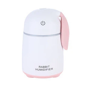 Cute rabbit Mist Fan Aroma Oil Diffuser Baby Car Private Label Filter Lamp Humidifier