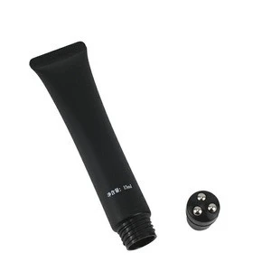D30mm L100mm 15ml Silkscreen Black Transparent Cap Multi-effect Firming Eye Cream Three Beads Roller Ball Tube