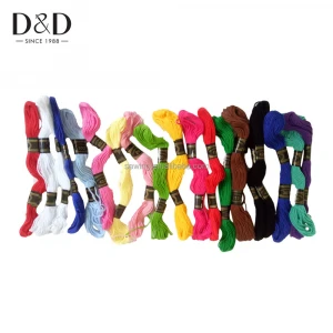 D&amp;D 20 pieces 8 Meters Multi-Color Cotton Sewing Threads Spools Sewing Supplies Household Sewing Embroidery Supplies Tools
