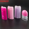 DC02-75g wholesale pink purple plastic deodorant stick packaging, empty 75ml flat shape deodorant plastic tube, sample deodorant