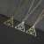 Import Deathly Hallows Triangle Rotatable Pendant Character Harry Movie Potter Jewelry Necklace from China