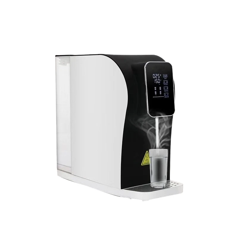 desktop instant hot machine table top plastic electric water dispenser with RO filter purifier price