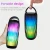Import Diamond pattern colorful dancing light BT wireless bass subwoofer speaker with handle from China