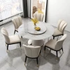 dining room furniture Home table a manger complet Round Concrete marble dining table set 8 seater mesas de jantar de comedor