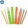 Disposable Bamboo Chopsticks, Twins Chopsticks, Chopsticks With Logo Printed Sleeve