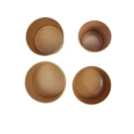Disposable paper bowl with lid take away food disposable hot soup paper bowl for sale