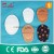 Import Disposable Surgical Eye Pad Non Woven Adhesive Eye Pad from China