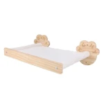 DIY Solid Wood Wall Shelf Cat Climbing Frame Wall Wood Furniture Hanginghelf For Indoor Wall Mounted Cats