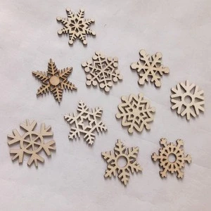 DIY Wooden Mixed Snowflake Laser Cut Christmas Decoration Supplies