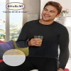 DO RE MI OEM MENS THERMAL UNDERWEAR & TOPS COLLECTION LONG SLEEVE THERMAL CREW NECK BLACK TOP