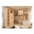 Double color wardrobe design furniture aluminum bedroom wardrobe built-in wardrobe with sliding door