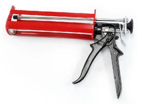 Double components chemical cartridge and caulking gun for construction tool