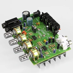 Dual voice amplifier with microphone DC12V 2.0 amplifier DX 0809 2*30W amplifier board power TDA8944