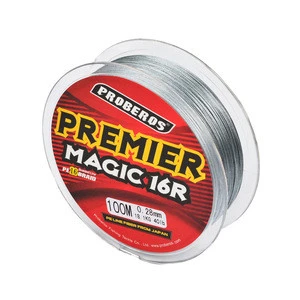Durable Strong Strength Saltwater 16 Strands Braided 100m Leader PE Fishing Line with Smaller Diameter