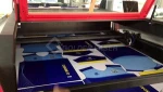 Dye Sublimation Sports Apparel Laser Cutting Machine