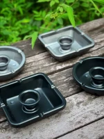 Easy-to-Clean Aluminum Alloy Ashtray Sink Advanced Household Water Extinguishing Device Odorless Metal Steel Material via CNC