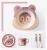Import Eco friendly reusable dinnerware melamine free bamboo fiber tableware for kids from China