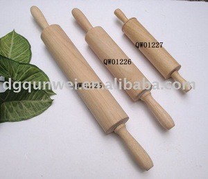 Eco-friendly Wooden Rolling Pin wood flour rolling pin QW01228(1)