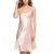 Import Ecoach Wholesale OEM Hot Sexy Women Nightshirts Satin Chemises Slip Sleepwear Spaghetti Straps Solid Color Nightgown for Woman from China