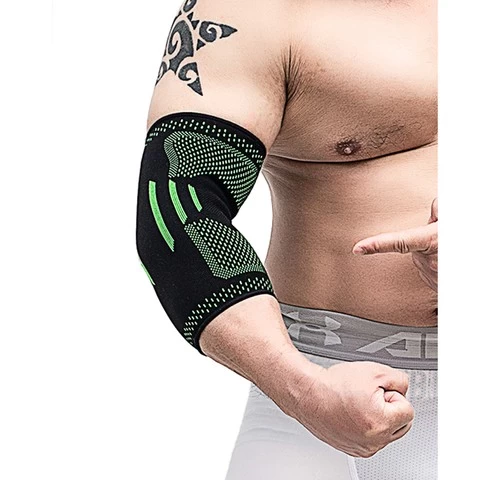 Elastic Gym Sport Elbow Protective Pad Sweat Sport Basketball Arm Sleeve Elbow Brace support