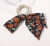 Import Elastic Hair Tie Flower Printed Women Pearl Bow Scarf Polyester Hair Scrunchies from China