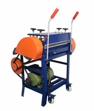 electric scape copper  wire Stripper Cable Stripping Machine with round blades for sales in manufacturing machine